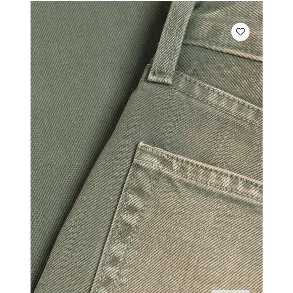 L'AGENCE Jones Ultra High-Rise Stovepipe Jeans Jade Green 26 - Picture 6 of 11